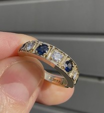 18ct Blue Sapphire, Diamond