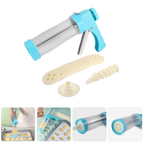Stainless steel cookie press - steel,