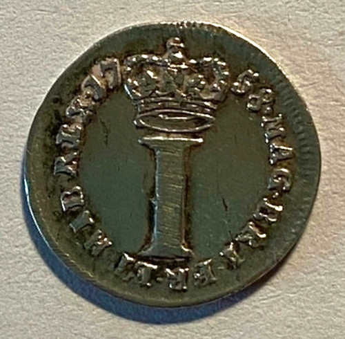 1758 maundy penny - 1758, george