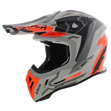 Airoh Aviator ACE 2 Ground, matt grey orange, Offroad MX Helmet, ECE22.06