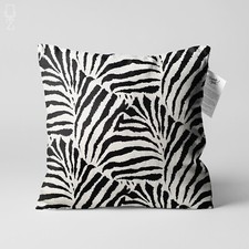 Black & White Cushion Cover with Zebra Pattern | Double Sided | Multi-Sizes