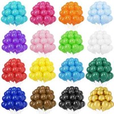 WHOLESALE BALLOONS 10 INCH JOB LOT PLAIN BALLONS WEDDING BIRTHDAY PARTY BALOONS