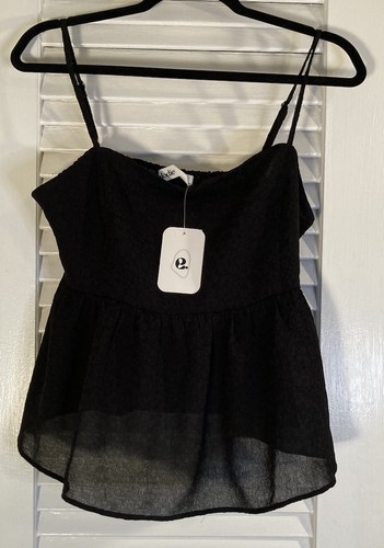 Elodie black sheer - black, peplum