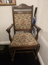 DINING CHAIRS 6 Old Charm Lancaster 2 Carver 4 Side Chairs Oak Tudor Padded Seat