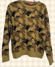 Supreme Camo Knit Sweater EUC