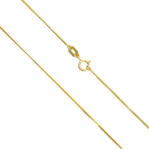 22ct yellow gold solid foxtail - gold,