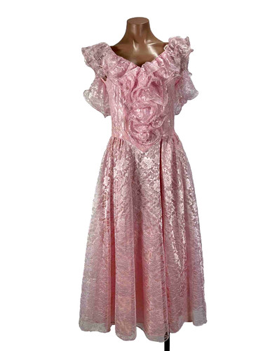 Vtg 80s prom gown southern - 80s,