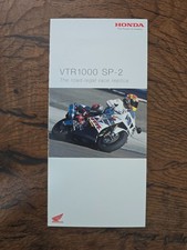 2002 HONDA VTR1000 SP-2 SALES LEAFLET,PAMPHLET,LEAFLET, BROCHURE RARE!