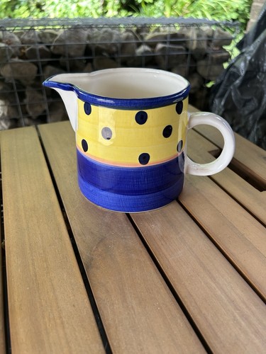Yellow blue white ceramic - yellow, &