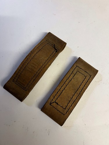 Leather door check straps - 2x,