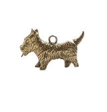 9ct vintage scottie dog charm