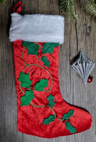 Fabric christmas stockings - fabric,