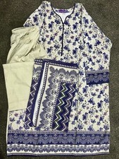 3pcs printed khadar fabric