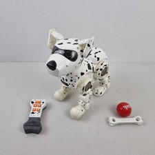 Vintage 90's Tekno Robotic Dog White Dalmatian Interactive Robot Toy Tested