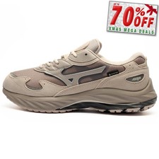 Mizuno Wave Rider Beta GTX Mens Trainers Retro Casual Sportstyle Sneakers Grey