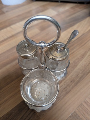 Vintage silver plated - vintage, cruet