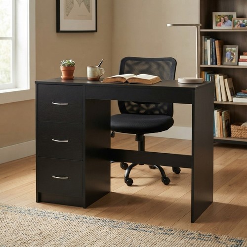 Stylish black wooden dressing - black,