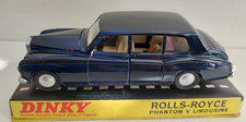 DINKY TOY 152 ROLLS ROYCE PHANTOM V LIMOUSINE DARK BLUE V/G CONDITION .