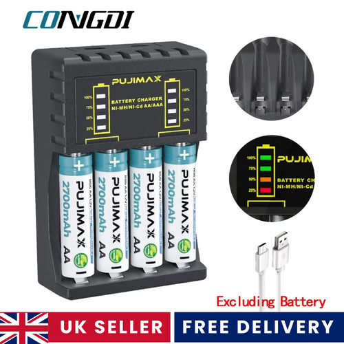 Slot battery charger for aa - slot,