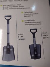 BirdRock Utility Shovel for Snow Hiking Garden 4x4 -Emergency Telescopic