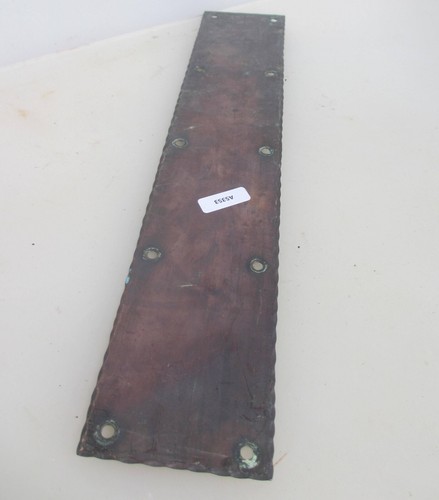 Victorian copper finger - finger, plate