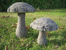 Woodland Mushroom Stone Garden Ornament Set