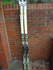 FISCHER WORLD CUP RC4 SUPER G 196CM YELLOW BLACK AND WHITE RACE SKIS 