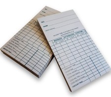 Clock cards weekly clocking - clock,