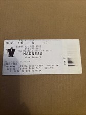 Madness Concert Ticket Wembley