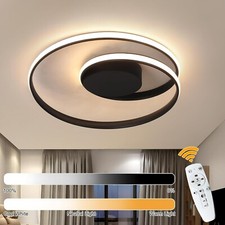 Kaniker Flush Mount LED Ceiling Light Fixture with Remote Control - GOLD