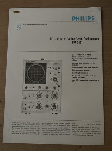 Philips 15 mhz double - dc,