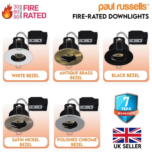 Led fire rated downlights - fire, gu10