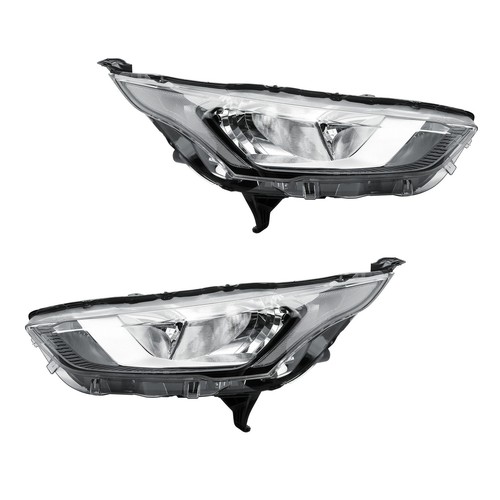 Pair headlight headlamp black - headlight,