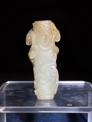 China old han white jade - old,