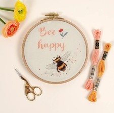 Bee Happy Counted Cross Stitch