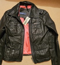 Superdry Black Leather Jacket