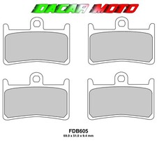 2 Pairs of Front Brake Pads Yamaha MT-07 Tracer (MTN 690U) 700 2021