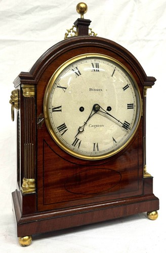 Antique double fusee mantel - antique,