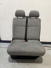 Vw Transporter T5 Passenger Side Double Half Leather Twin Seat Clean