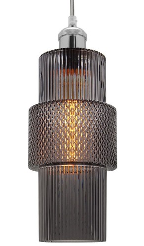 Vintage smoked glass shade - vintage,