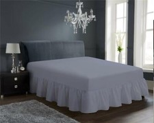 Frilled Base Valance Sheet Easy Care Polycotton Base Valances Bed Linen