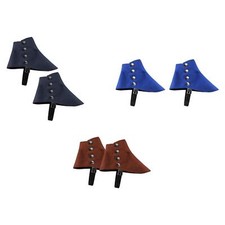Medieval Pirate Boot Covers Gothic Retro Fancy Dress Men's Spats