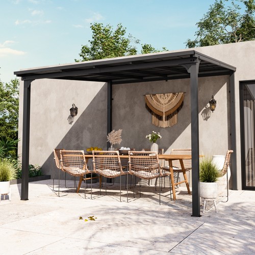Wall mounted gazebo galvanized - mounted,
