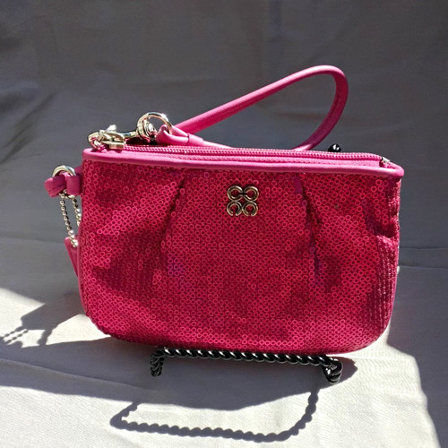 Coach pink metallic sequin - pink,