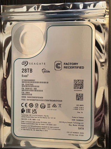 Seagate exos 28tb hard drive - hard,