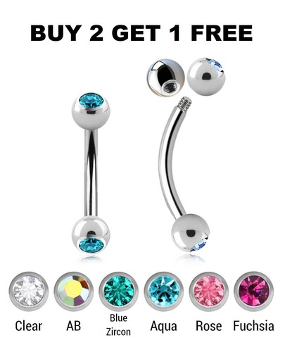 Eyebrow bar body jewellery - body,