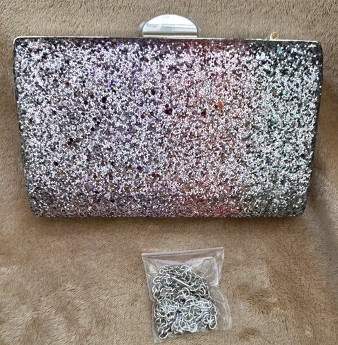 Glitter clutch bag - glitter,