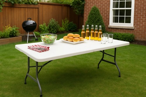 6ft folding table portable - table,