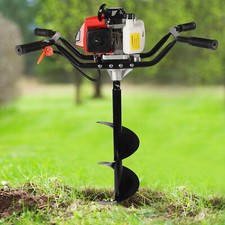 Man petrol earth auger - earth,
