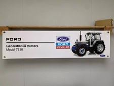 Ford New Holland 7810 Tractor Banner Workshop Agricultural Shed Wall Display.